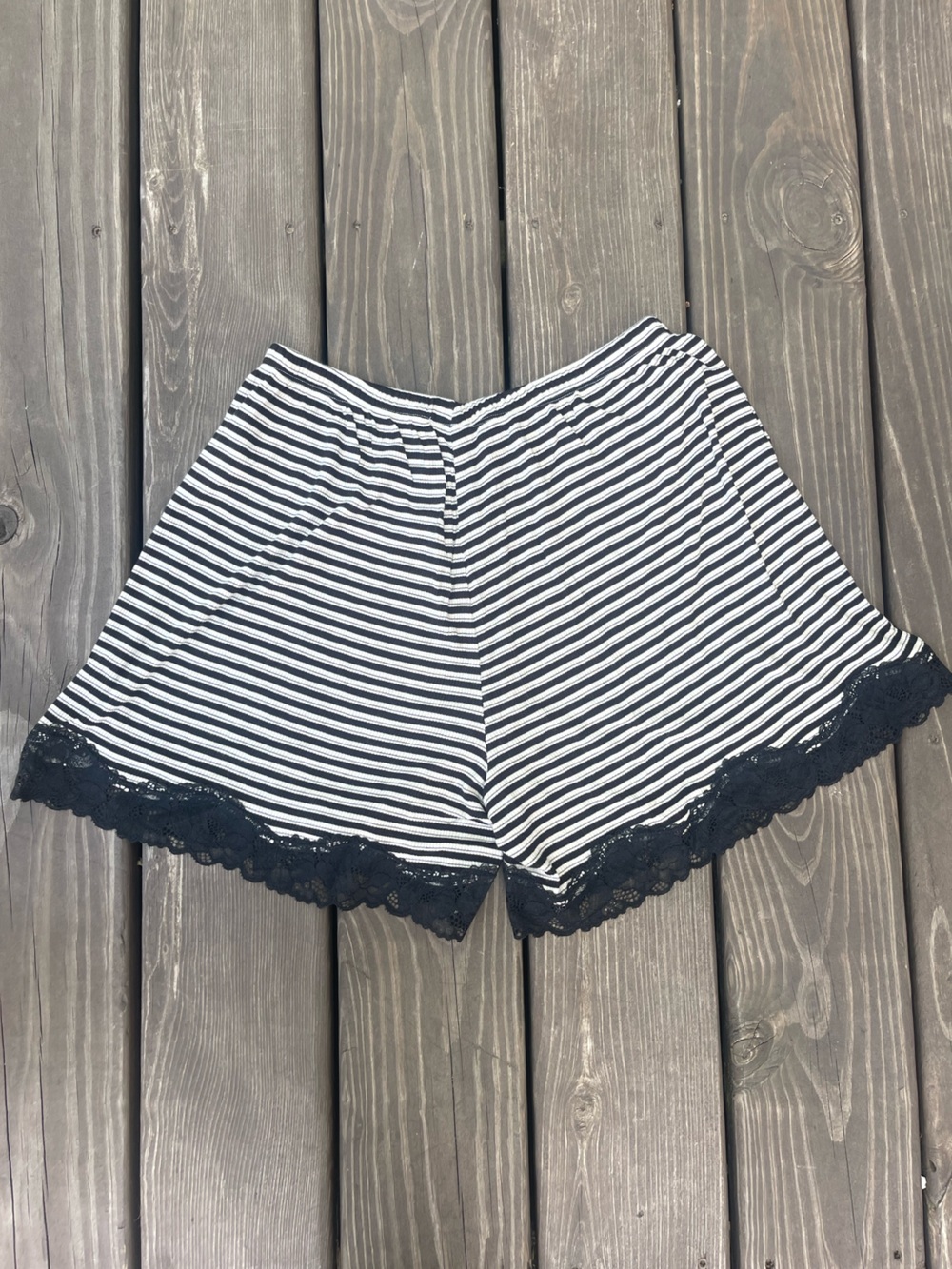 NWT Aerie Real Soft Rib Lace Striped Boxer with Lace - Picture 4 of 5